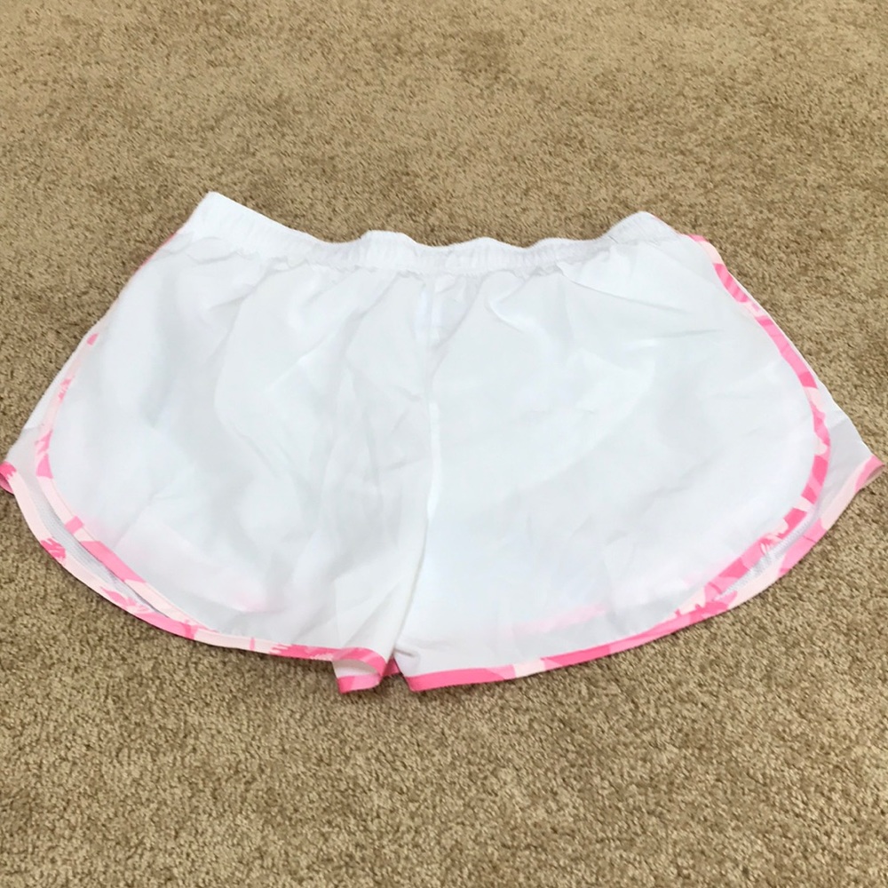 New! Nike White with pink trim athletic shorts - Picture 4 of 5